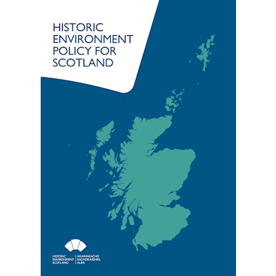 A cover document with an outline of Scotland in green.