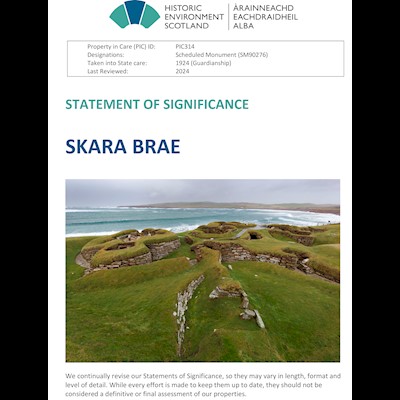 Front cover of Skara Brae Statement of Significance