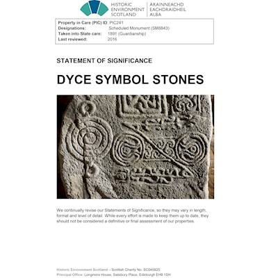Front cover of Dyce Symbol Stones Statement of Significance