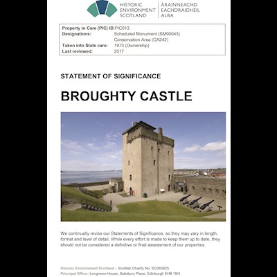 front cover of Broughty Castle Statement of Significance