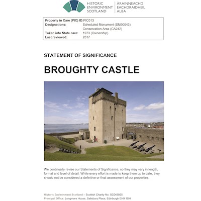 front cover of Broughty Castle Statement of Significance
