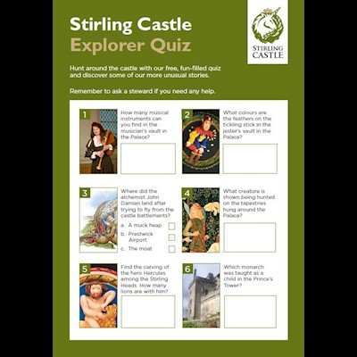 cover for stirling castle explorer quiz