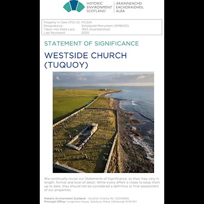 Front cover of Westside Church Statement of Significance