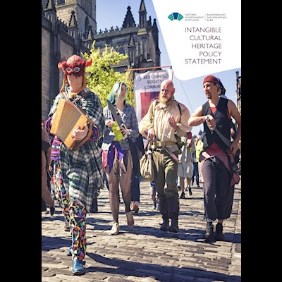 Front cover of our Intangible Cultural Heritage Policy Statement 