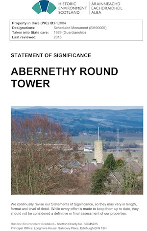Front cover of Abernethy Round Tower statement of significance