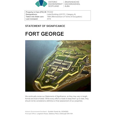 Front cover of Fort George Statement of significance