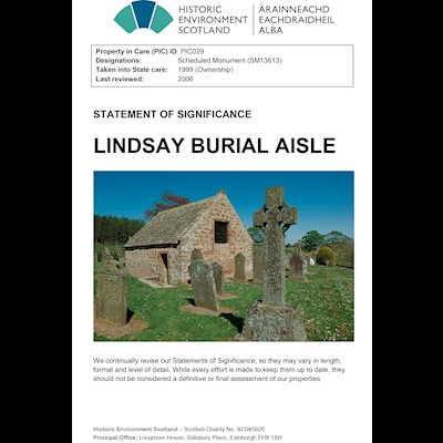 Front cover of Lindsay Burial Aisle Statement of Significance