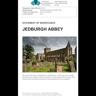 Front cover of Jedburgh Abbey Statement of Significance