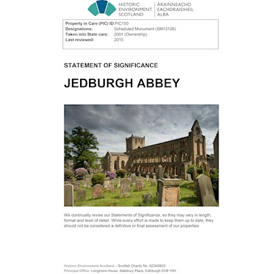 Front cover of Jedburgh Abbey Statement of Significance