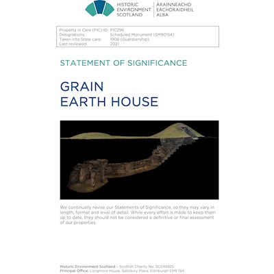 Front cover of Grain Earth House Statement of Significance