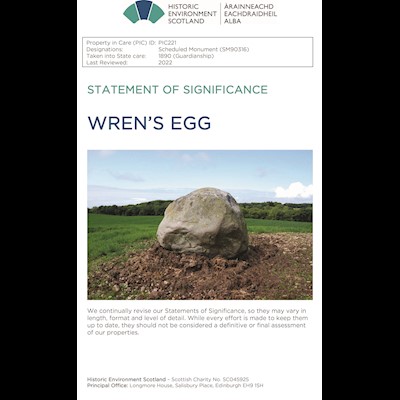 Front cover of Wren's Egg Statement of Significance