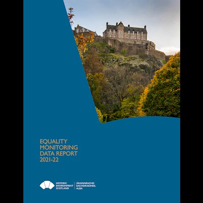 Front cover of Equalities Monitory Data Report 2021-22
