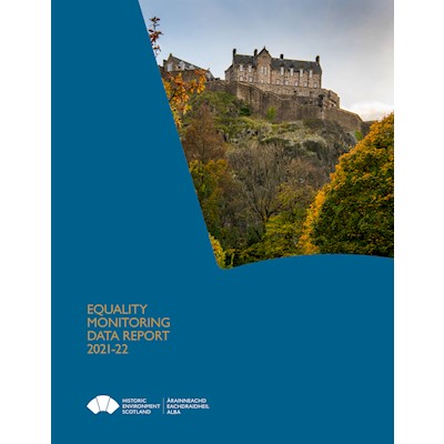 Front cover of Equalities Monitory Data Report 2021-22
