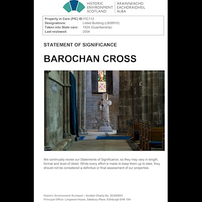 Front cover of Barochan Cross SoS
