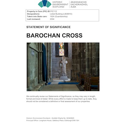Front cover of Barochan Cross SoS