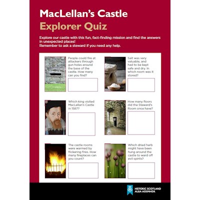 cover of MacLellan's Castle Explorer Quiz