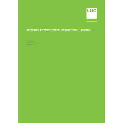 Strategic Environmental Assessment Research 2016/17
