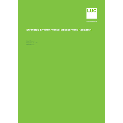 Strategic Environmental Assessment Research 2016/17