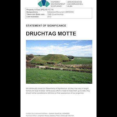 Front cover of Druchtag Motte Statement of Significance
